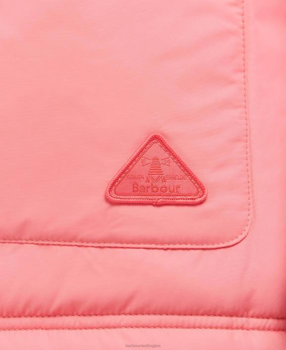 Women Olive Tree/Pink Punch Barbour Reversible Apia Gilet 40VB1566