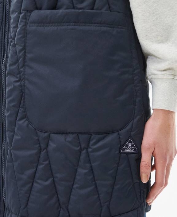 Women Olivine/BoTanical Wonder Print Barbour Acanthus Reversible Gilet 40VB1545