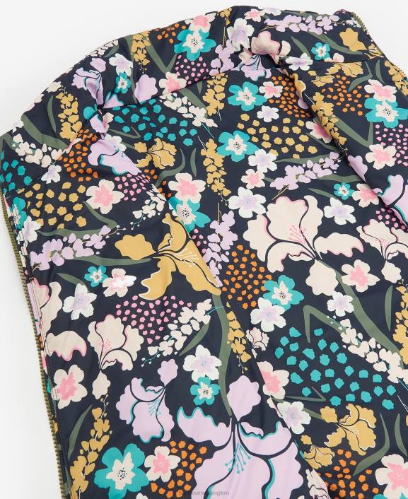 Women Olivine/BoTanical Wonder Print Barbour Acanthus Reversible Gilet 40VB1554