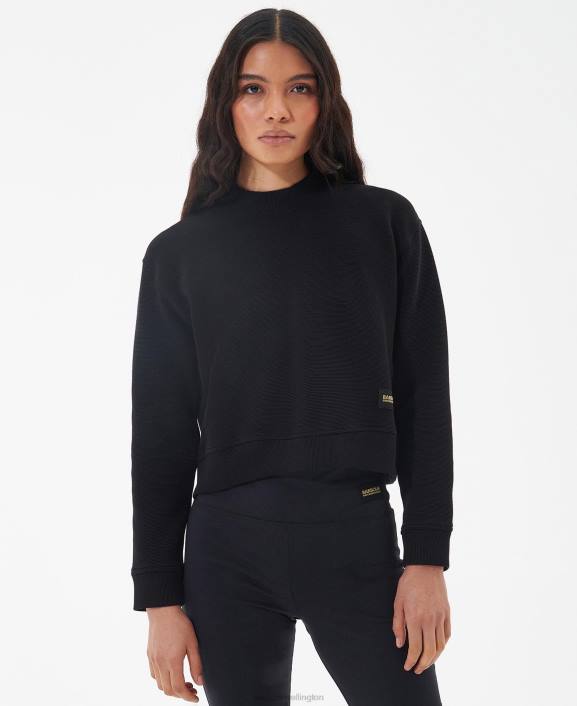 Women Classic Black Barbour Redgrave Sweatshirt 40VB2021