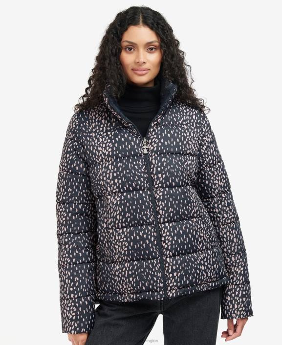 Women Dark Navy Deer/Dark Navy Barbour Marin Quilted Jacket 40VB1448