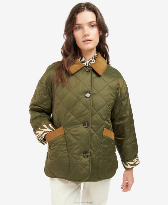Women Dark Navy/Limerence/Sky Barbour x House of Hackney Gransden Reversible Quilted Jacket 40VB1461