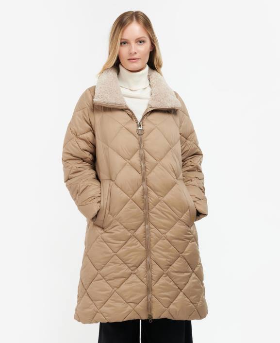 Women Fern Leaf/Classic Tartan Barbour Kilmory Quilted Jacket 40VB1513