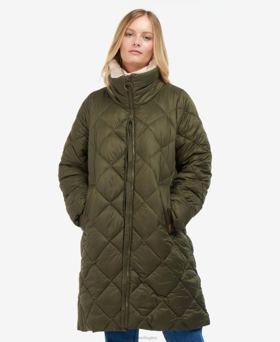 Women Fern Leaf/Classic Tartan Barbour Kilmory Quilted Jacket 40VB1514