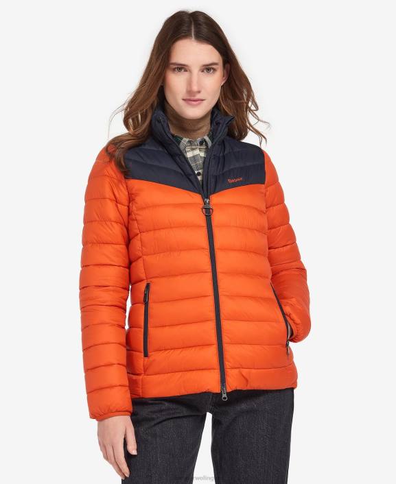 Women Fire/Dark Navy/Dress Barbour Blencarn Quilted Jacket 40VB1459