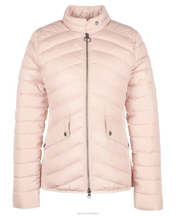 Women Olive/Olive Marl Barbour Stretch Cavalry Quilted Jacket 40VB1437