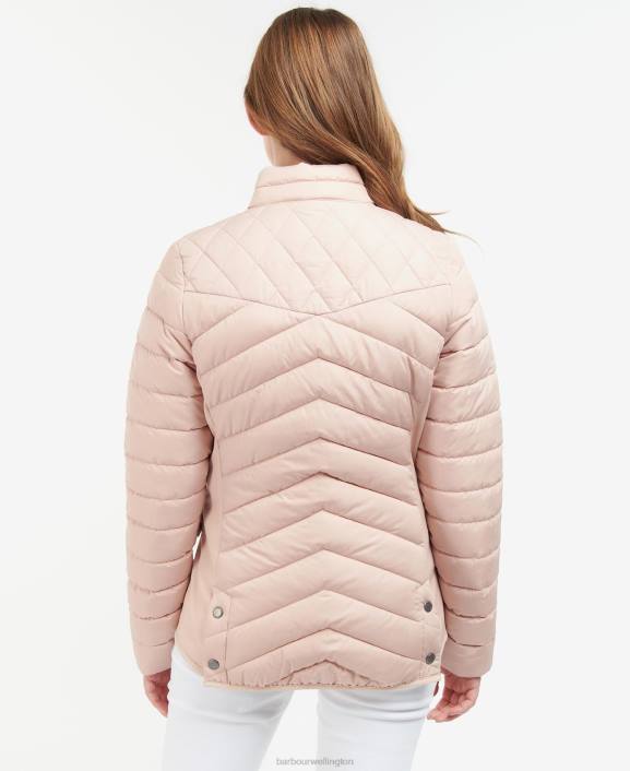 Women Olive/Olive Marl Barbour Stretch Cavalry Quilted Jacket 40VB1437