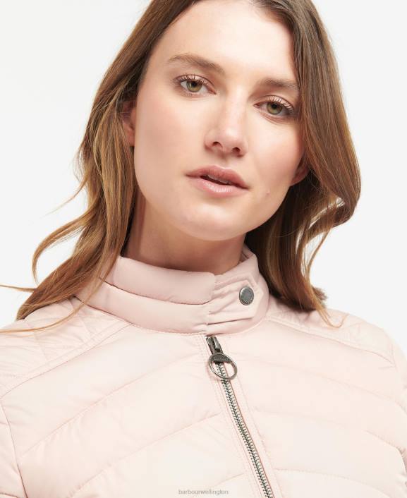 Women Olive/Olive Marl Barbour Stretch Cavalry Quilted Jacket 40VB1437