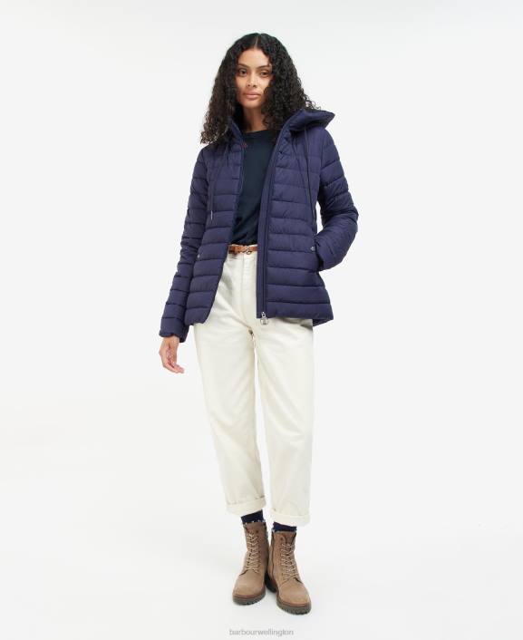 Women Pink Punch Barbour Coraline Quilted Jacket 40VB1423