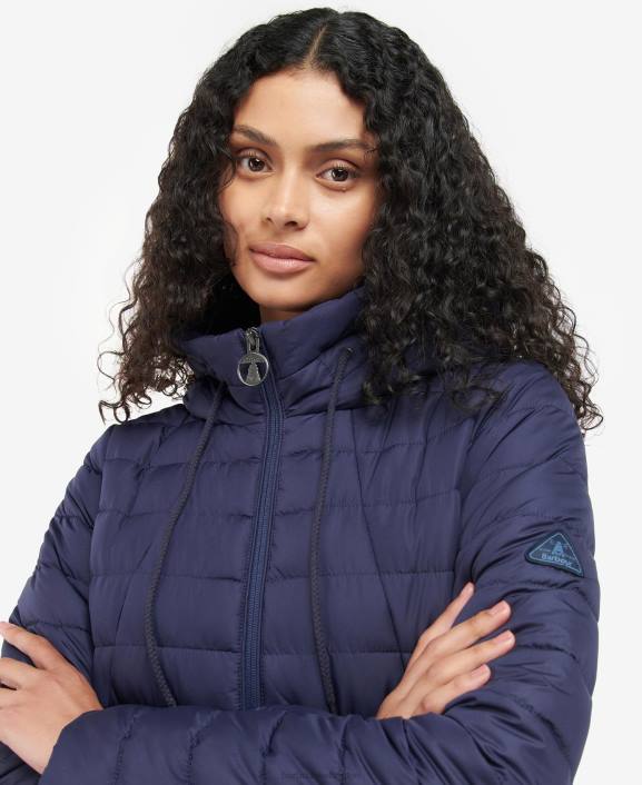 Women Pink Punch Barbour Coraline Quilted Jacket 40VB1423