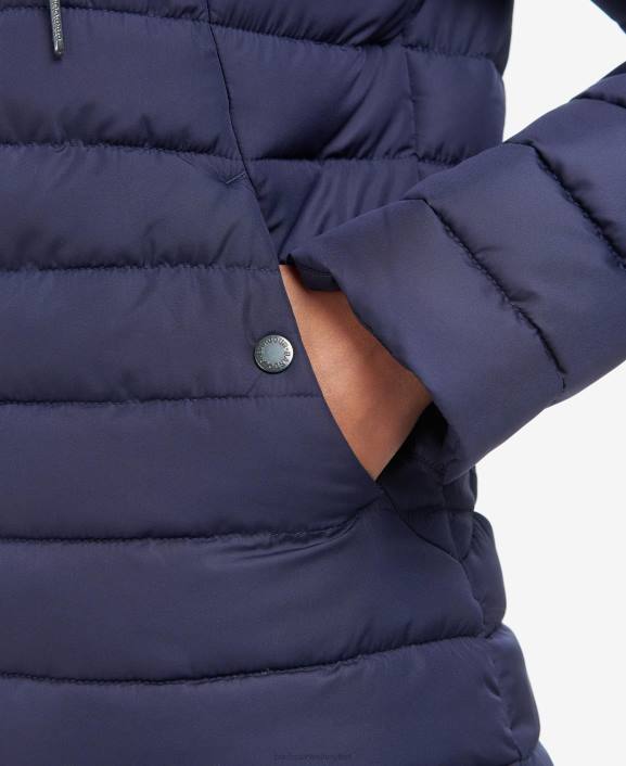 Women Pink Punch Barbour Coraline Quilted Jacket 40VB1423