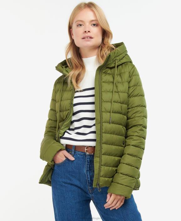 Women Pink Punch Barbour Coraline Quilted Jacket 40VB1467