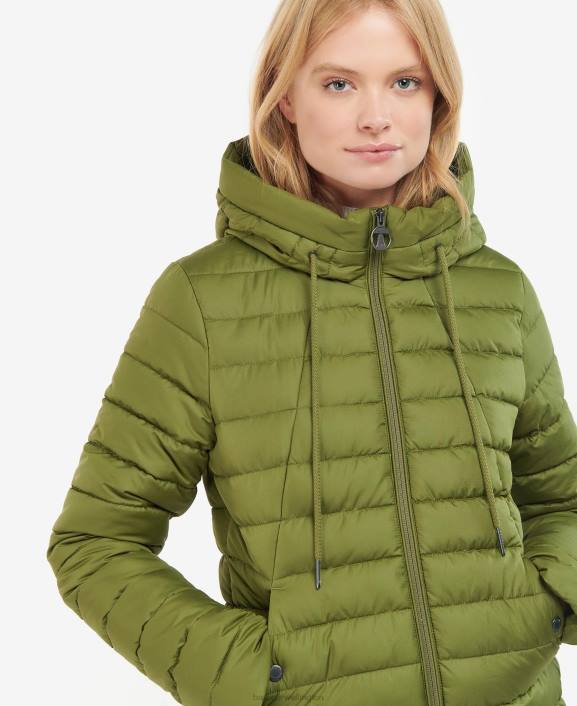 Women Pink Punch Barbour Coraline Quilted Jacket 40VB1467