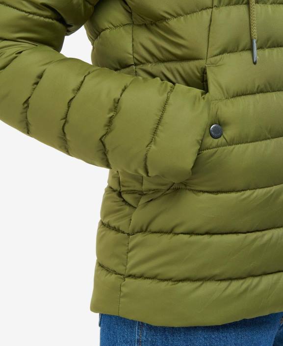 Women Pink Punch Barbour Coraline Quilted Jacket 40VB1467