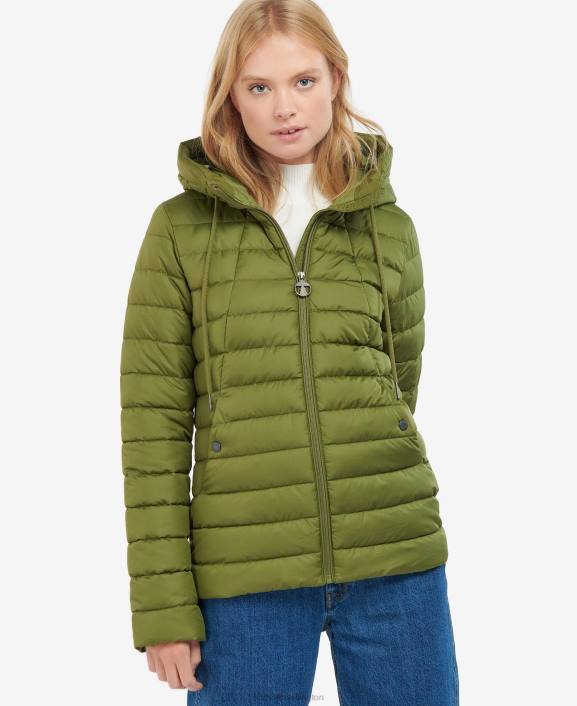 Women Pink Punch Barbour Coraline Quilted Jacket 40VB1467