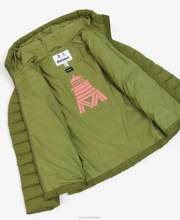 Women Pink Punch Barbour Coraline Quilted Jacket 40VB1467