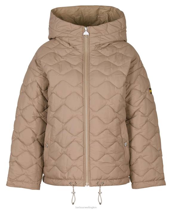 Women Portobello/Cayenne/Bellini Barbour Fenway Revesible Quilted Jacket 40VB1458