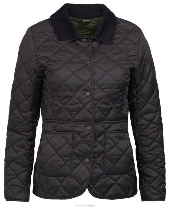 Women Windsor/Pale Pink Barbour Deveron Quilted Jacket 40VB1417