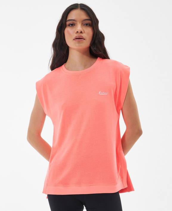 Women Atomic Coral Barbour Sanderson T-Shirt 40VB1687
