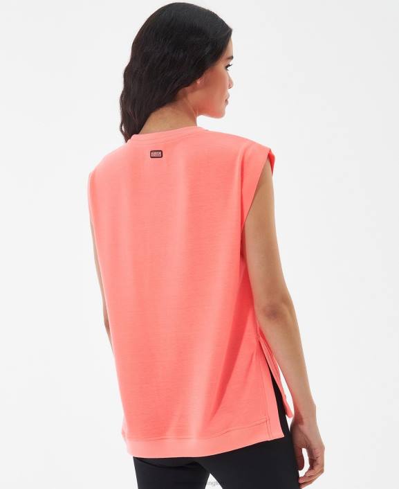 Women Atomic Coral Barbour Sanderson T-Shirt 40VB1687