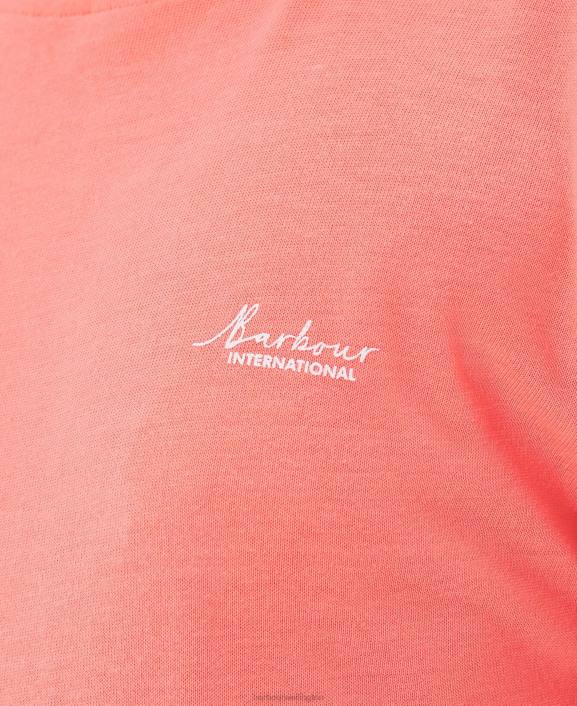 Women Atomic Coral Barbour Sanderson T-Shirt 40VB1687