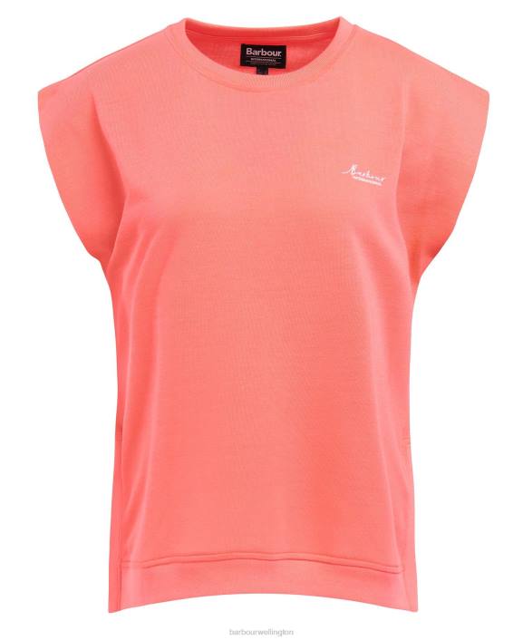 Women Atomic Coral Barbour Sanderson T-Shirt 40VB1687