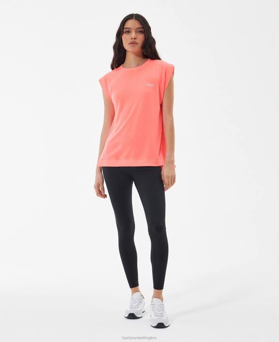 Women Atomic Coral Barbour Sanderson T-Shirt 40VB1687