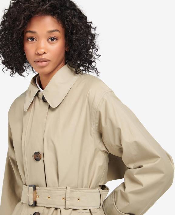 Women Dark Navy/Ancient Poplar Barbour Somerland Trench Coat 40VB1530