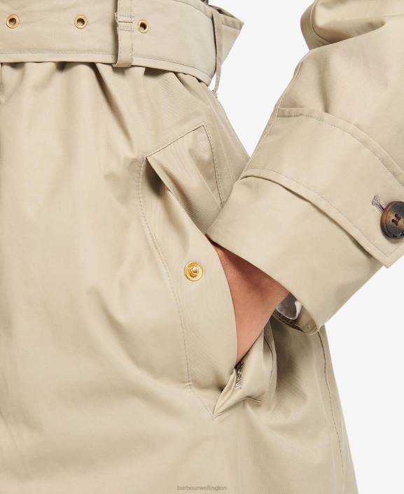 Women Dark Navy/Ancient Poplar Barbour Somerland Trench Coat 40VB1530