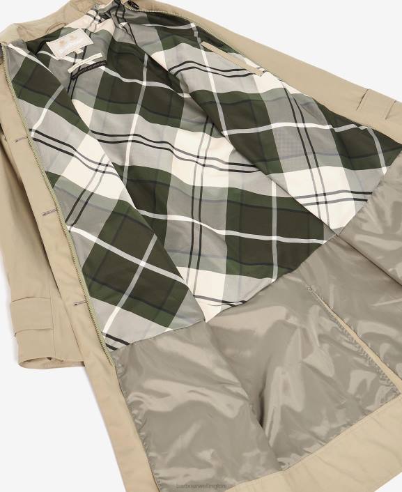 Women Dark Navy/Ancient Poplar Barbour Somerland Trench Coat 40VB1530