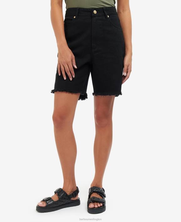 Women Classic White Barbour Galica Shorts 40VB1799