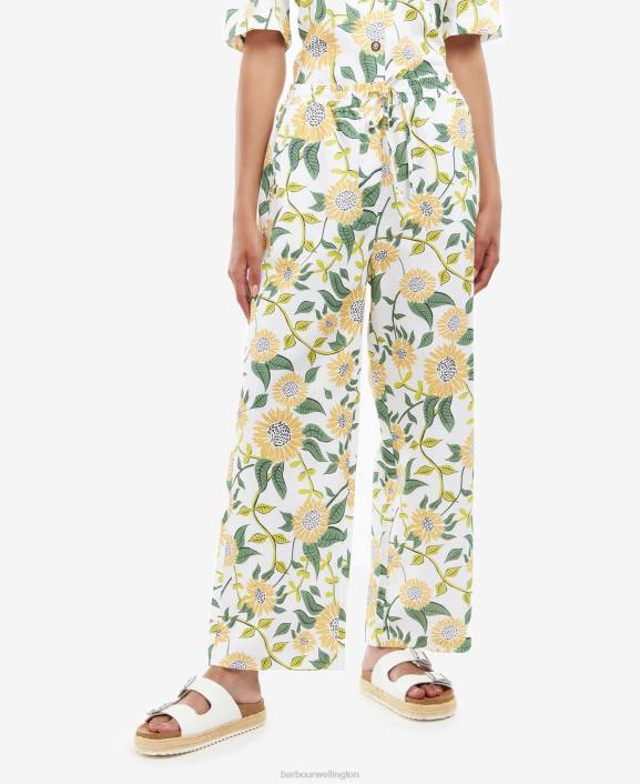 Women Multi Sunflower Barbour Bloomfield Trousers 40VB1774