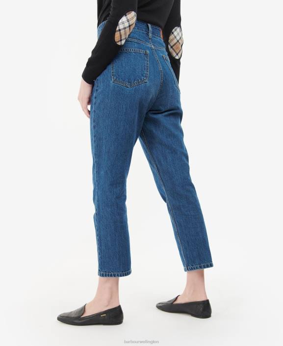 Women Original Wash Barbour Moorland High-Rise Jeans 40VB1785