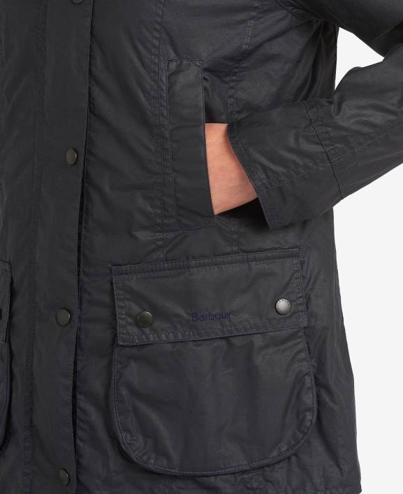 Women Archive Olive Barbour Lightweight Beadnell Waxed Cotton Jacket 40VB1378