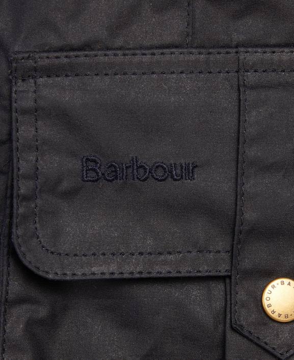 Women Royal Navy/Classic Barbour Lightweight Defence Waxed Cotton Jacket 40VB1389