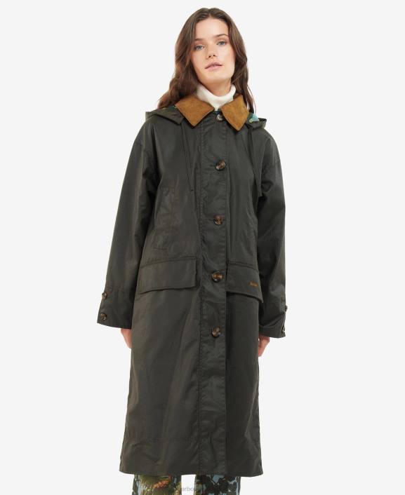 Women Sand/Limerence/Sky Barbour x House of Hackney Petiver Wax Jacket 40VB1374