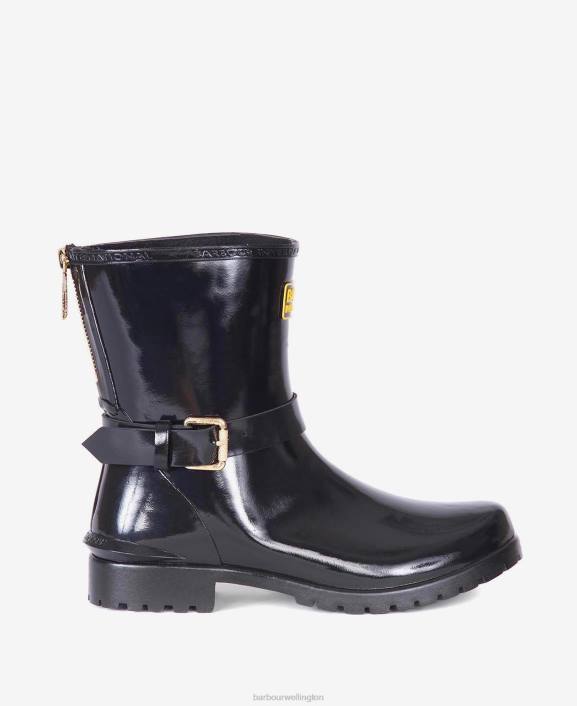 Women Black Barbour Mugello Wellingtons 40VB2165